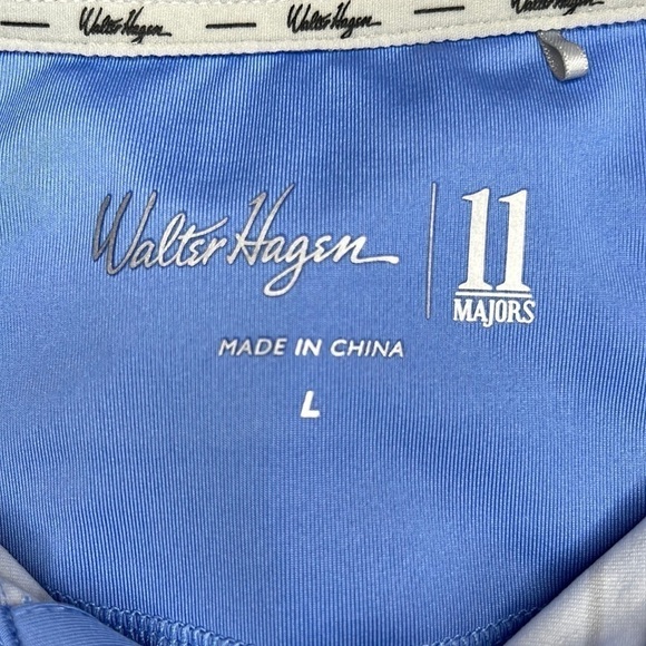 Walter Hagen 11 Majors Short Sleeve Striped Golf Polo Shirt - Size Large - Picture 4 of 6